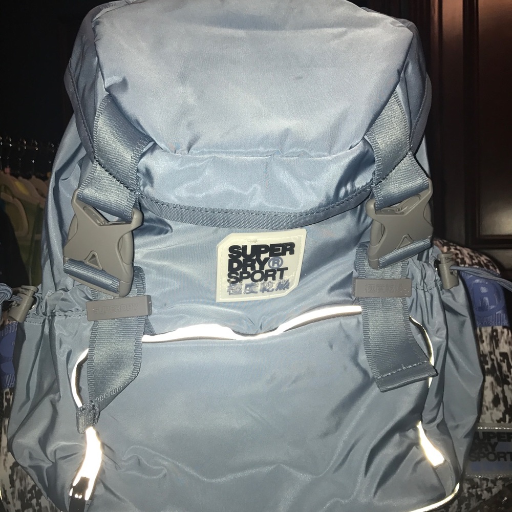 NWT Superdry Sport Backpack. Light blue
